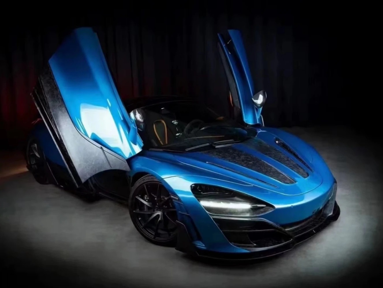 High Quality Fast Delivery Whole Sale Price Dry Carbon Fiber Mansori Hood Body Kits for  720S